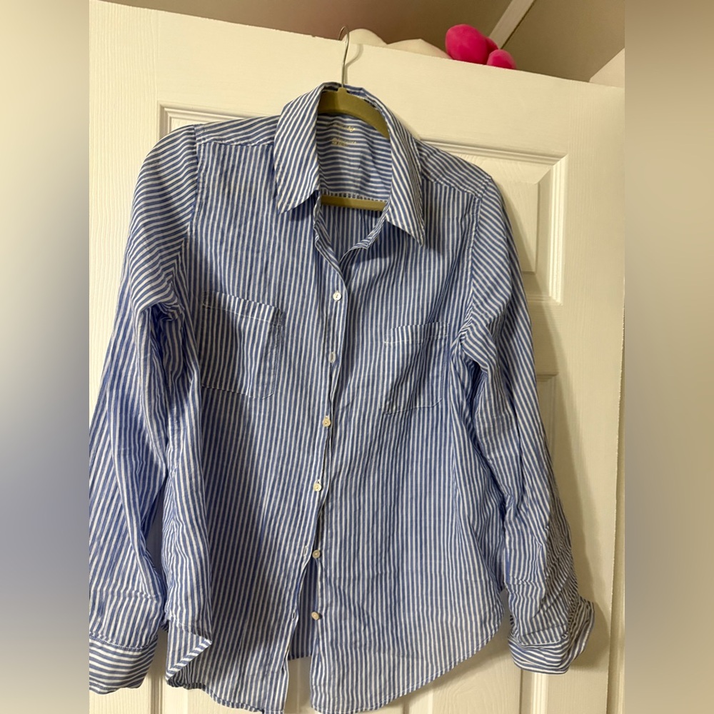 Lilly Pulitzer Blue Striped Women Shirt
